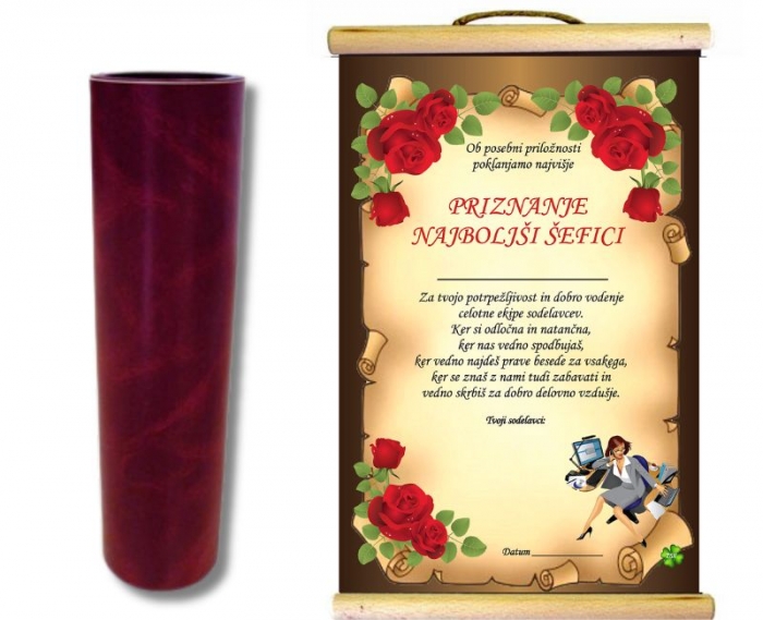 PRIZNANJE ZA ŠEFICO 